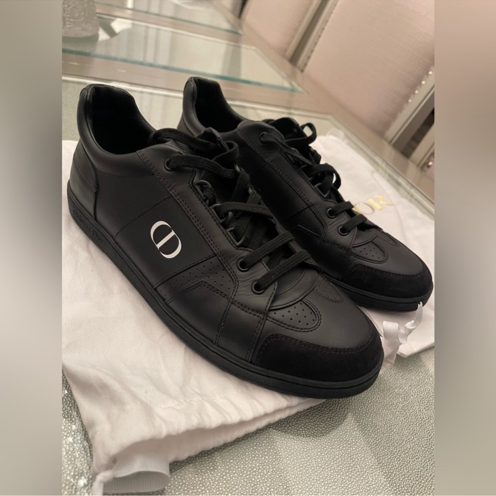 Dior Black Leather Sneakers